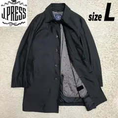 【美品】J.PRESS 撥水 ステンカラーコート サーモライト ライナー付き L