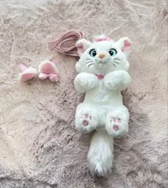 Disney ディズニー　マリーちゃん　ショルダーバック　ヘアピン　パッチン