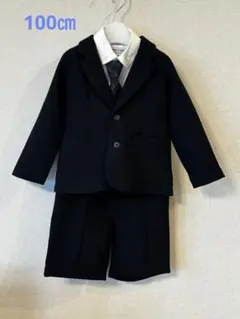 【美品】B:MING BY BEAMSキッズ スーツ4点セット100cm