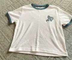 MLB A's ロゴ 半袖Tシャツ ホワイト　グリーン　M 160センチ