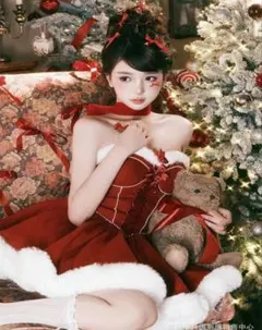 サンタコスプレ衣装 赤