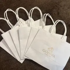GODIVAゴディバ　紙袋　ミニサイズ　小　6枚セット　ショッパーまとめ売り