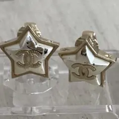 CHANEL シャネル ココマーク スターイヤリング フェイクパールのサムネイル