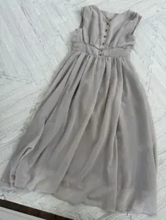 moussy レディース服 ロングワンピース ノースリーブ ベージュ アイボリー