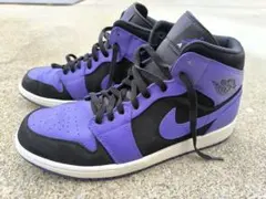 【NIKE】 エアジョーダン 1 ミッド ブラック ダークコンコルド　29cm