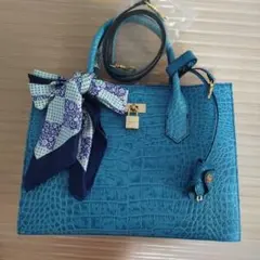 Samatha Thavasa バッグ ターコイズブルー色