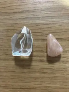 水晶・ローズクォーツ・ネックレスセット