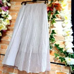 WEGOウイゴー★プリーツスカート チェックフリーウエストゴム