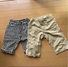 良品‼️ファミリア ハーフパンツ/半ズボン色違い2点セット150cm☆お