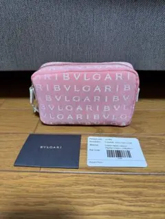 ブルガリ　BVLGARI ロゴマニア　ポーチ　ピンク　新品未使用のサムネイル