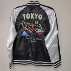 鶴刺繍 スカジャン Mサイズ 東京デザイン