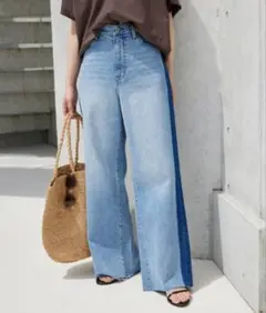 【タグ付新品✨】SLOBE IENA LE DENIMサイドラインストレート38