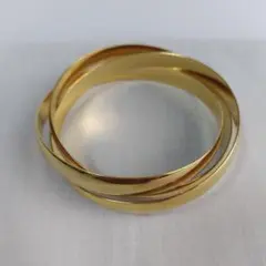ヴィンテージ　ゴールド3連ブレスレット