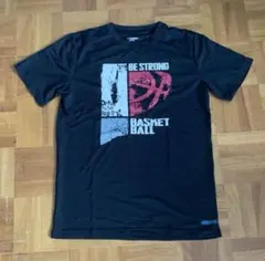 バスケTシャツ　黒　L