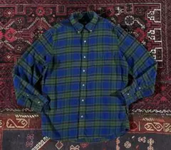 ポロラルフローレン CHAPS ネルシャツ グリーン M