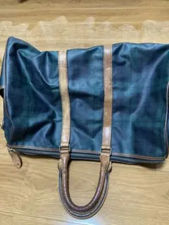 WORLD POLO チェック柄ボストンバッグ