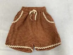 Liilu チェック柄 ハーフパンツ 4y