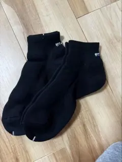 wtaps ブラックショートソックス 2足セット