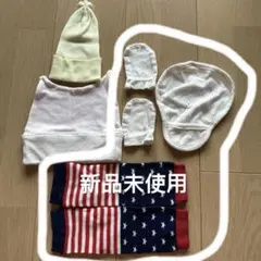 ベビー用帽子とソックスセット 6点