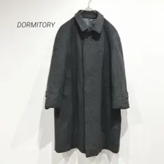 DORMITORY ドミトリー ステンカラーコート ウール メンズ ロング