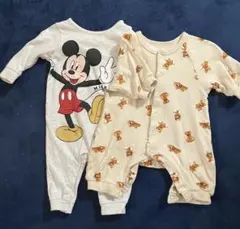 Ｈ＆Ｍ　ミッキー　BREEZE 60 ロンパース2枚まとめ売り　ベビー