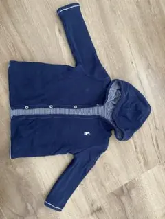 ラルフローレンネイビー フード付き カーディガン