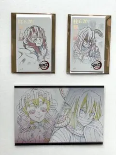 鬼滅の刃　ムビチケ風カード　ダイニング　おすそ分けポストカード　甘露寺　伊黒