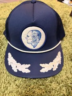 soft machine ネイビー メッシュキャップ 刺繍デザイン