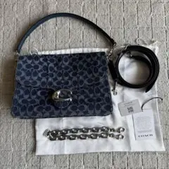COACH コーチ タビー ショルダー バッグ・シグネチャー デニム