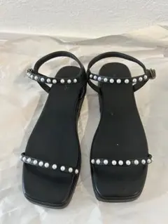 sesto パールストラップ 厚底サンダル