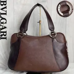 希少♡BVLGARI ブルガリ ロゴ ゴールド金具 レザー ショルダーバッグ