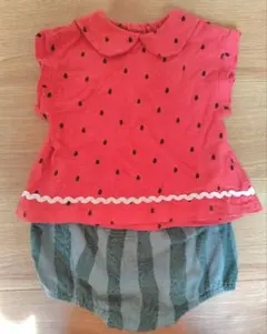ベビー服　スイカ　セットアップ