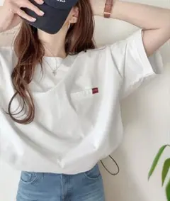 新品 JaVa ジャバ コラボ 裾ドロストオーバーサイズTシャツ 半袖 Mのサムネイル