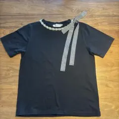 31 Sons de mode パール装飾 ギンガムチェックリボン Tシャツのサムネイル