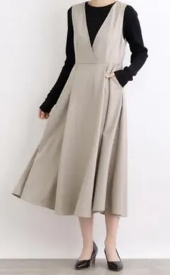ウエスト ロングワンピース