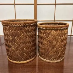 天然素材のバスケット　2個セット　即購入OK