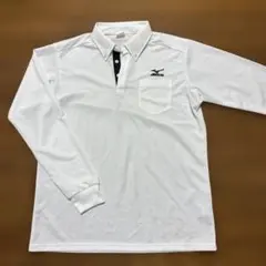 MIZUNO 長袖ポロシャツ ホワイト XL 美品　メンズのサムネイル