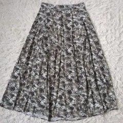 ​マウジー MOUSSY 総柄 ロングスカート 花柄 クラシカル レーヨン 2のサムネイル