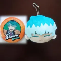 ヒプマイ　白膠木簓　フェイスぬいぐるみキーホルダー　缶バッチ風ミラー　+オマケ