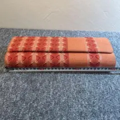 和装用バッグ オレンジと赤のストライプ