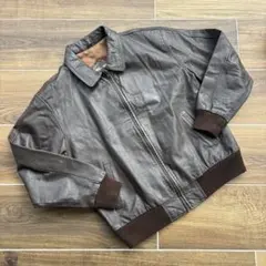 90’s Leather Master ダークブラウン レザージャケット LL