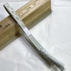 着物-夏帯締め379 【正絹】淡グリーン 若草色 アイボリー 上品未使用に近い
