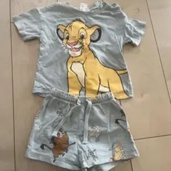 ライオンキング　シンバデザイン ベビー服 セット アップ　80cm 上下セット