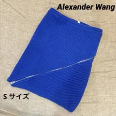 【超美品】 ALEXANDER WANG リブ編みニットタイトスカート Sのサムネイル