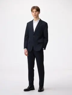 GU テーラードジャケット【セットアップ可能】 3XL ネイビー　新品未使用のサムネイル