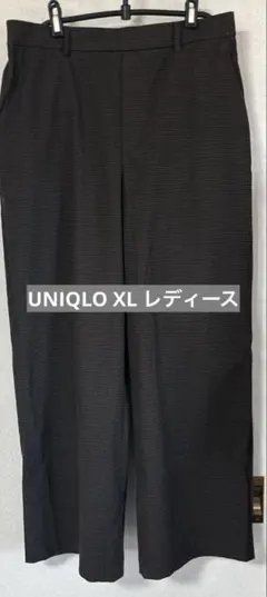 ブラウン　チェック　UNIQLO パンツ　秋冬