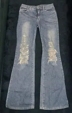 D&G 2002 collection ブーツカットクラッシュデニムのサムネイル
