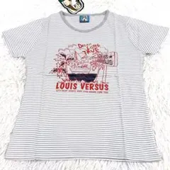 90s Y2K 00s ボーダー　Tシャツ　Louis Versusのサムネイル