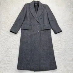 美品✨ ザラ チェスターコート マキシ丈 ヘリンボーン ダブルブレスト XS