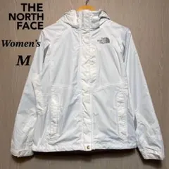 ザノースフェイス　マウンテンパーカー　レディースM ホワイト　刺繍ロゴ